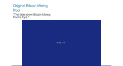 Desktop Screenshot of bitcoinminingpool.net