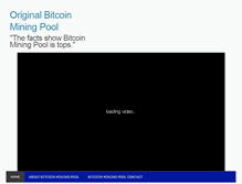 Tablet Screenshot of bitcoinminingpool.net